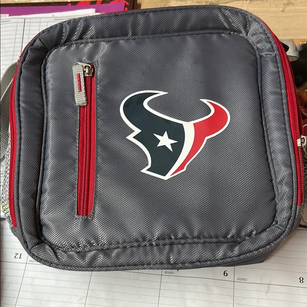 NFL Gray and Red Messenger Bag with Team Logo